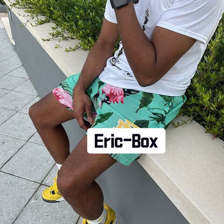 Flamingo Light Green Mesh Shorts